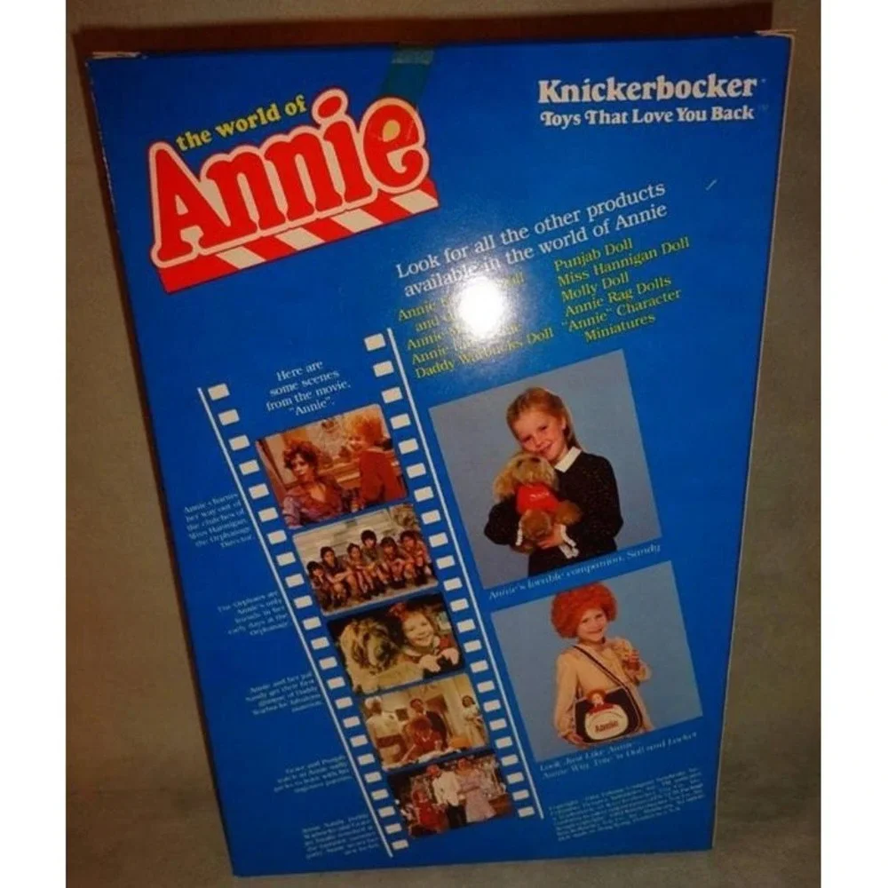 Vintage 1982‎ Knickerbocker Annie Doll Shoes Party Dress 3836 New Sealed in Box